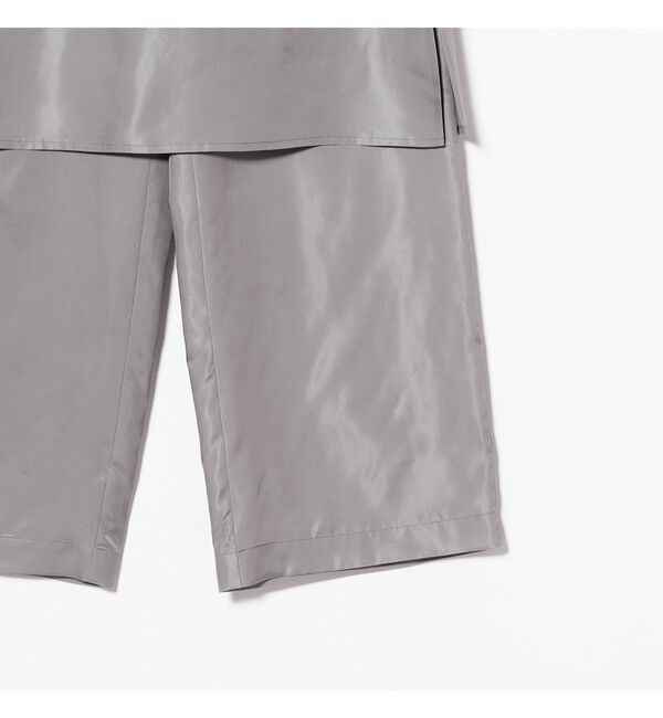 Demi-Luxe BEAMS 「INSCRIRE / キュプラ レイヤード パンツ」|チノ|