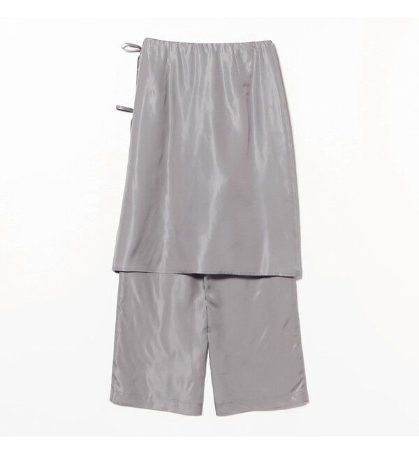 Demi-Luxe BEAMS 「INSCRIRE / キュプラ レイヤード パンツ」|チノ|