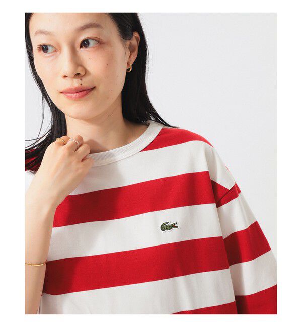 BEAMSBOY「【WEB限定】【別注】LACOSTE / ボーダー ショートスリーブ Tシャツ」|Tシャツ・カットソー|