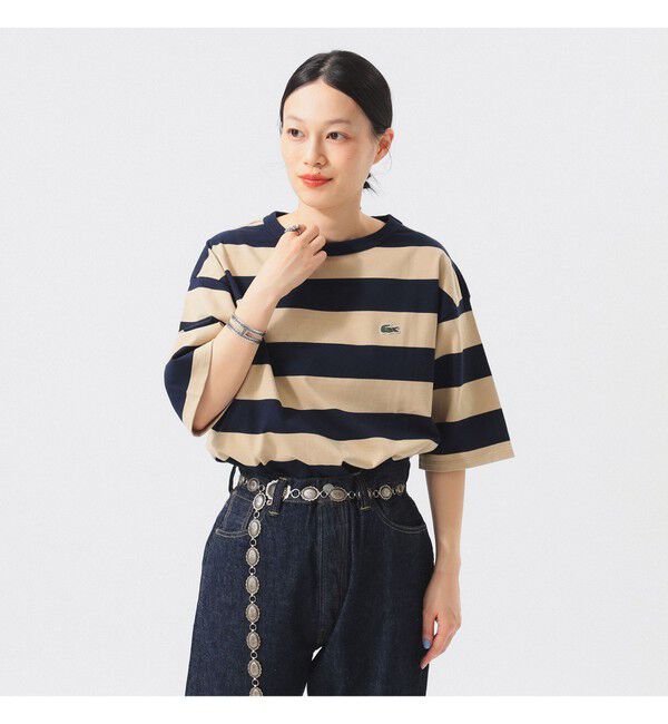 BEAMSBOY「【WEB限定】【別注】LACOSTE / ボーダー ショートスリーブ Tシャツ」|Tシャツ・カットソー|