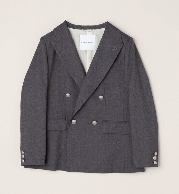 quaranciel「quaranciel:〈洗濯機可能〉ハンサム ダブルブレスト ブレザー ジャケット（セットアップ対応）」|テーラードジャケット|