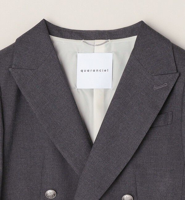 quaranciel「quaranciel:〈洗濯機可能〉ハンサム ダブルブレスト ブレザー ジャケット（セットアップ対応）」|テーラードジャケット|