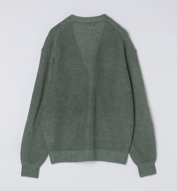 SHIPS「SHIPS: 9GG サンフェード リネン Vネック カーディガン」|カーディガン|