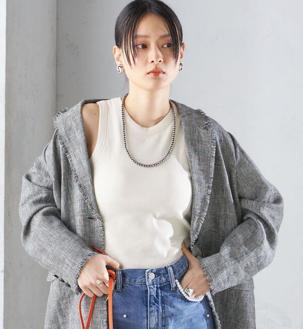 SHIPS for women「〈手洗い可能〉カップ付き リブ タンクトップ◇」|インナー|