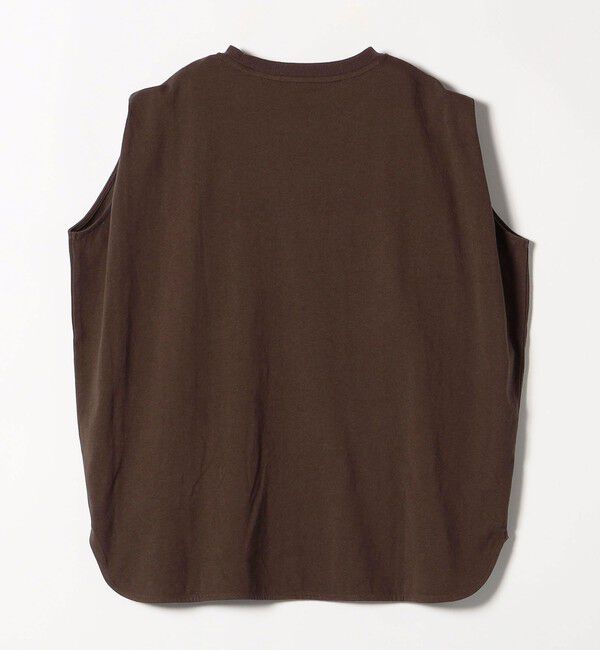 SHIPS any「《一部追加予約》SHIPS any:〈抗菌防臭/洗濯機可能〉USAコットン ラウンドヘム ノースリーブ TEE」|Tシャツ・カットソー|