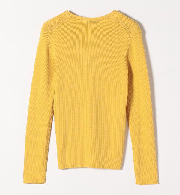 quaranciel「quaranciel:〈手洗い可能〉コットン Vネック リブ ニット」|ニット・セーター|