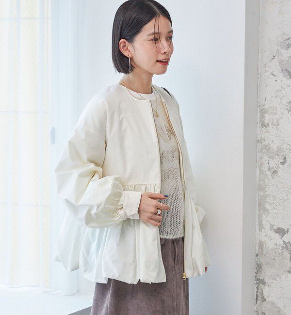 SHIPS for women「ペプラム バルーン 中綿 ブルゾン」|その他|