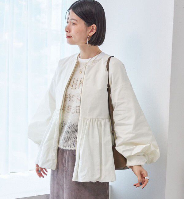 SHIPS for women「ペプラム バルーン 中綿 ブルゾン」|その他|