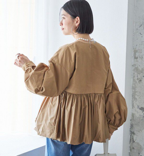 SHIPS for women「ペプラム バルーン 中綿 ブルゾン」|その他|