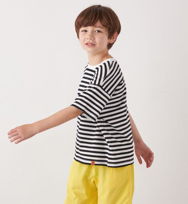 SHIPS any「【SHIPS any別注】UNIVERSAL OVERALL: ボーダー Tシャツ <KIDS>」|Tシャツ・カットソー|