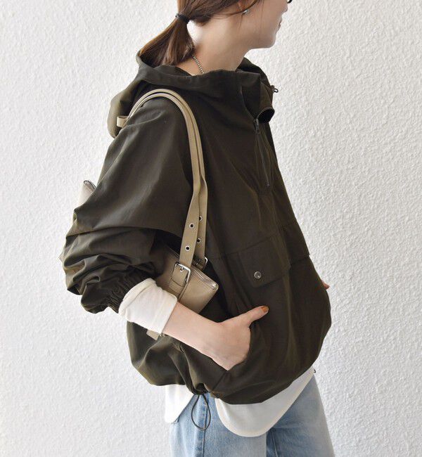 SHIPS any「SHIPS any: ハーフジップ ビッグ アノラック パーカー」|ブルゾン・スタジャン|