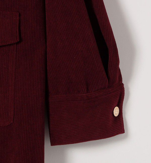 SHIPS any「SHIPS any:〈手洗い可能〉コーデュロイ シャツ ジャケット ワンピース」|ワンピース|