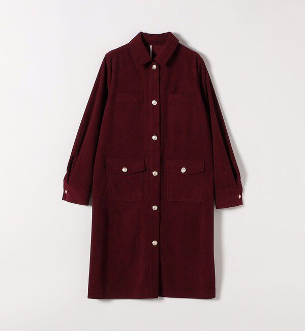 SHIPS any「SHIPS any:〈手洗い可能〉コーデュロイ シャツ ジャケット ワンピース」|ワンピース|