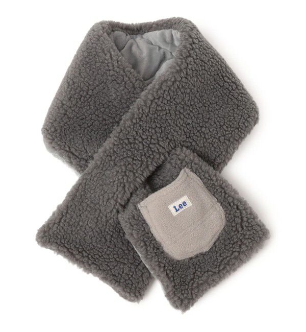 SHIPS any「Lee:〈手洗い可能〉ボア キルティング リバーシブル ポケット マフラー <KIDS>」|マフラー|