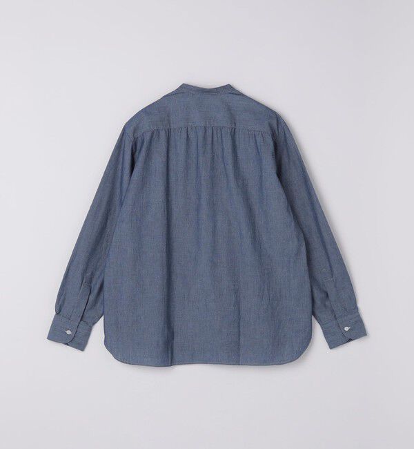 SHIPS「【SHIPS別注】Salvatore Piccolo: バンドカラー プルオーバー デニム シャツ」|シャツ・ブラウス|