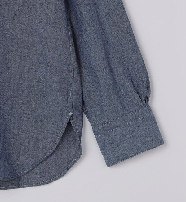 SHIPS「【SHIPS別注】Salvatore Piccolo: バンドカラー プルオーバー デニム シャツ」|シャツ・ブラウス|