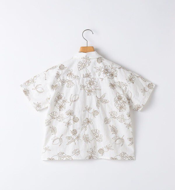 SHIPS KIDS「SHIPS KIDS:100～130cm /エンブロイダリー オープンカラー シャツ」|シャツ・ブラウス|