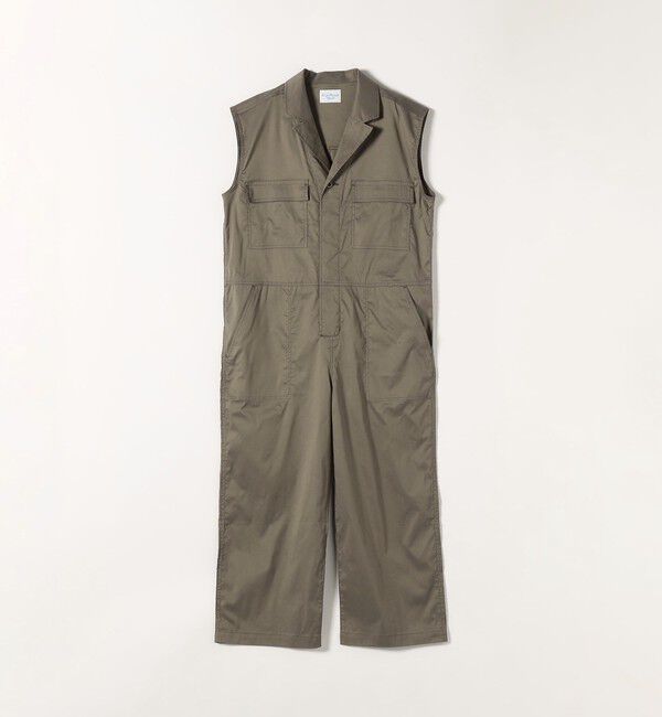 SHIPS any「Le minor:〈洗濯機可能〉ノースリーブ オールインワン」|オールインワン|カーキ