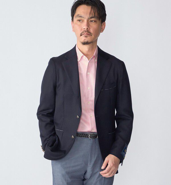 SHIPS「SHIPS: MADE IN JAPAN ピケ イタリアン ボタンダウン シャツ」|シャツ・ブラウス|