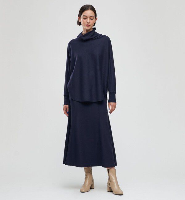 DES PRES「ニットコンビネーション ハイネックプルオーバー」|Tシャツ・カットソー|