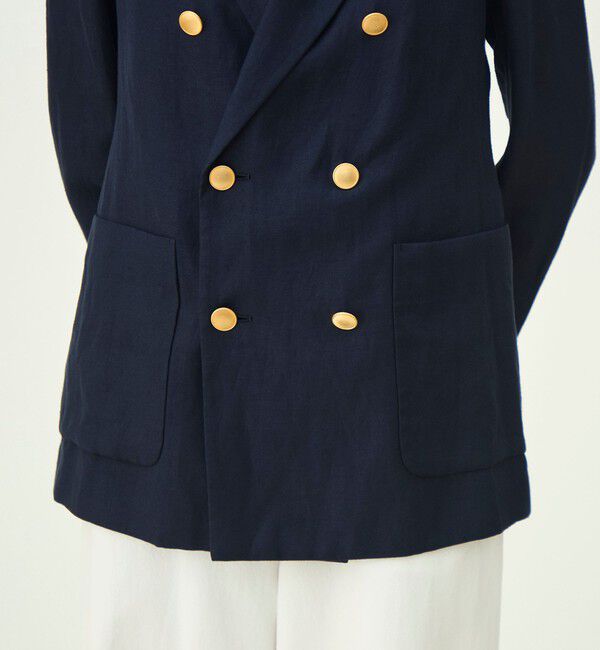 MACPHEE「リネンレーヨンツイル ダブルブレストブレザー」|テーラードジャケット|