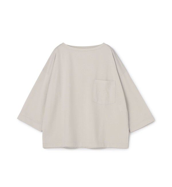 GALERIE VIE「ファインコットン ビッグTシャツ」|Tシャツ・カットソー|13 ライトグレー