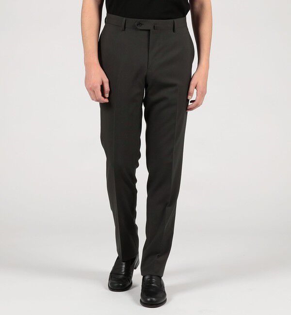 TOMORROWLAND MENS「Super130'sウール ノープリーツ スリムスラックス DRAGO」|スラックス|