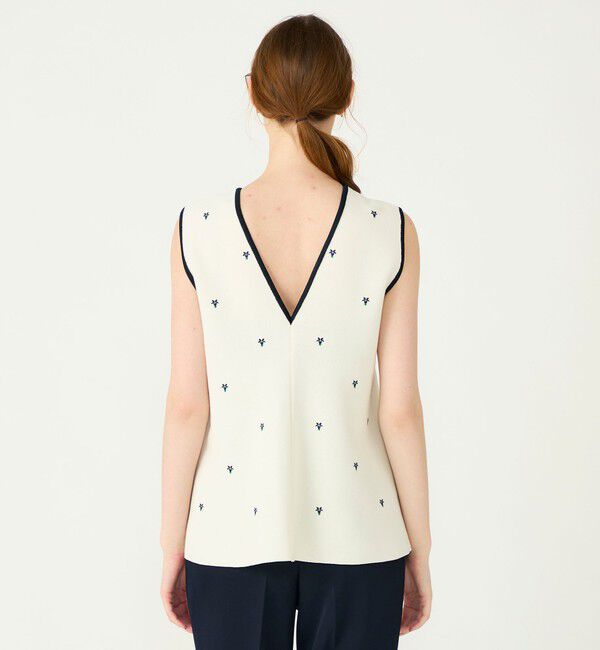 Ballsey「【WEB先行予約】ミラノリブ 2-wayノースリーブプルオーバー」|ニット・セーター|