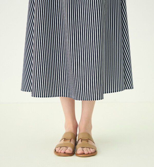 MACPHEE「【WEB先行予約】トリコットストライプ キャミソールワンピース」|ワンピース|