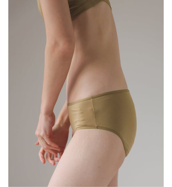 EMILYWEEK「【RESET】オーガニックコットン混 ショーツ（ベージュ、ボルドー）」|インナー|