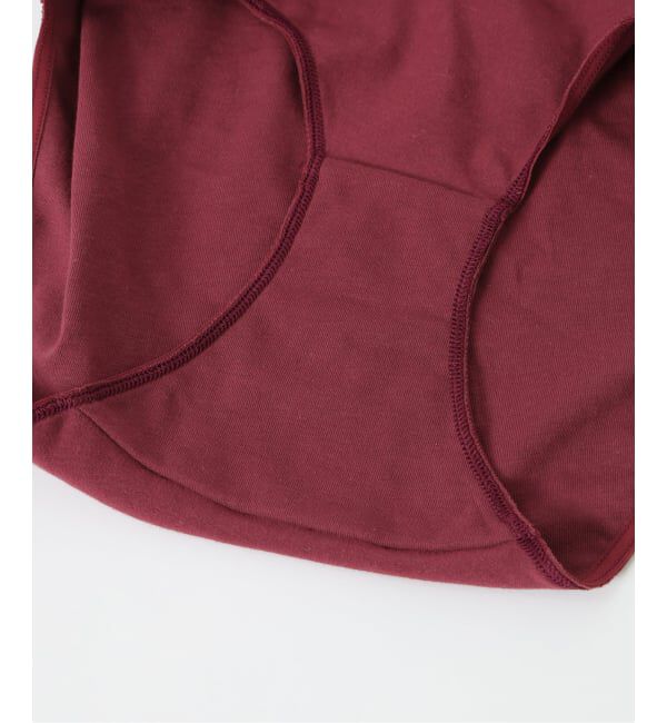 EMILYWEEK「【RESET】オーガニックコットン混 ショーツ（ベージュ、ボルドー）」|インナー|