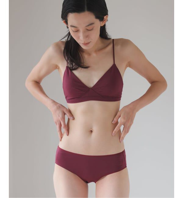 EMILYWEEK「【RESET】オーガニックコットン混 ショーツ（ベージュ、ボルドー）」|インナー|