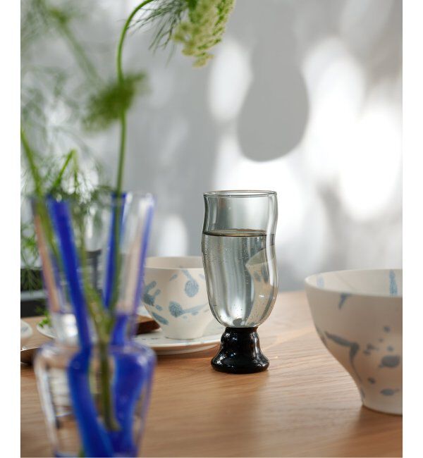 journal standard Furniture「WAVY GOBLET GLASS GY　ゴブレット グラス」|食器・キッチングッズ|