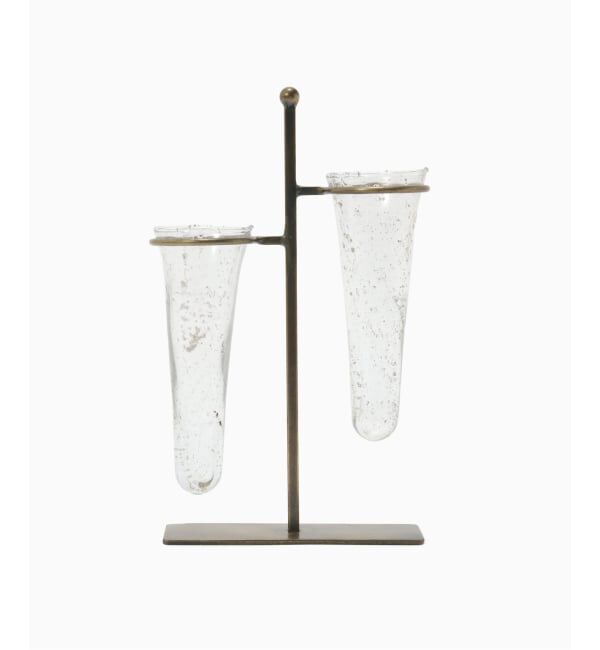 journal standard Furniture「【artipur COTTAGE】アイアンスタンドガラスベース（ダブル）」|その他|