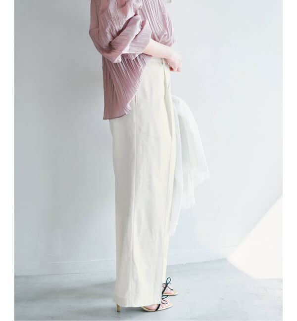 IENA「ベルテッドチノパンツ」|チノ|