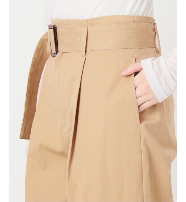 IENA「ベルテッドチノパンツ」|チノ|