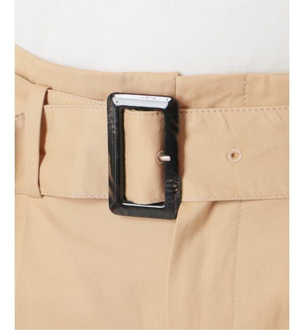 IENA「ベルテッドチノパンツ」|チノ|