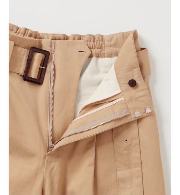 IENA「ベルテッドチノパンツ」|チノ|