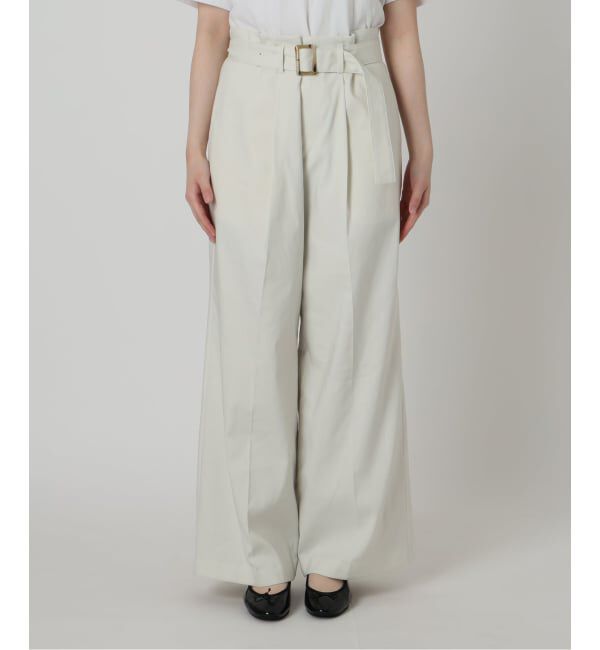 IENA「ベルテッドチノパンツ」|チノ|