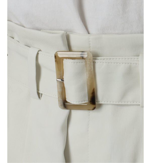 IENA「ベルテッドチノパンツ」|チノ|