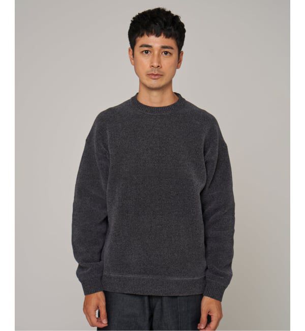 EDIFICE「《追加》シェニール ヤーン クルーネック ニット」|ニット・セーター|