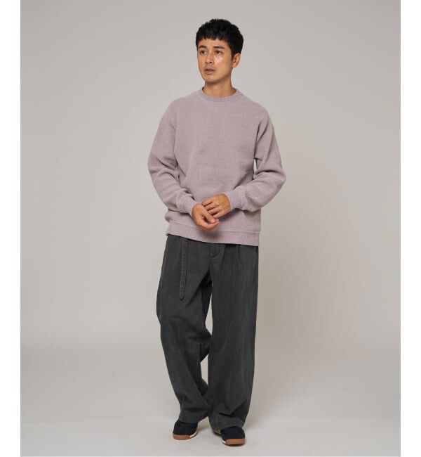EDIFICE「《追加》シェニール ヤーン クルーネック ニット」|ニット・セーター|