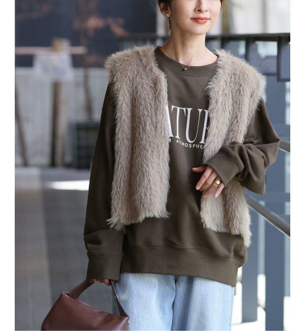 JOURNAL STANDARD relume「《2枚セット》3WAY Tシャツレイヤードスウェット」|スウェット・ジャージ|ブラウン