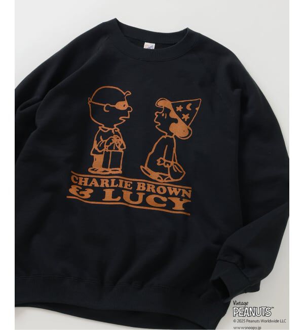 JOURNAL STANDARD relume「PEANUTS / ピーナッツ 別注  FANTASY A&G INC プリント スウェット」|スウェット・ジャージ|ブラック