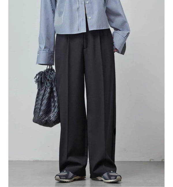 JOURNAL STANDARD「《追加6》ライクストレッチスラックス」|スラックス|ブラック