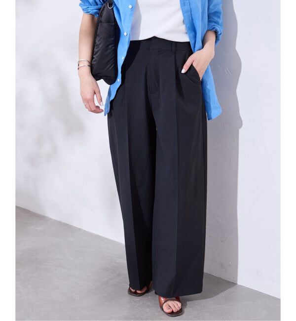 JOURNAL STANDARD「《追加3》【撥水/接触冷感/洗える/UV】リネンナイロンストレッチスラックス」|スラックス|