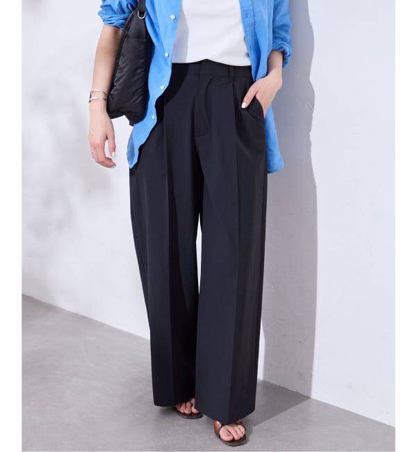 JOURNAL STANDARD「《追加3》【撥水/接触冷感/洗える/UV】リネンナイロンストレッチスラックス」|スラックス|