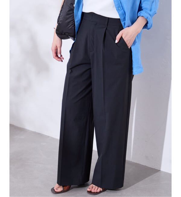 JOURNAL STANDARD「《追加3》【撥水/接触冷感/洗える/UV】リネンナイロンストレッチスラックス」|スラックス|