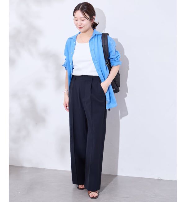 JOURNAL STANDARD「《追加3》【撥水/接触冷感/洗える/UV】リネンナイロンストレッチスラックス」|スラックス|