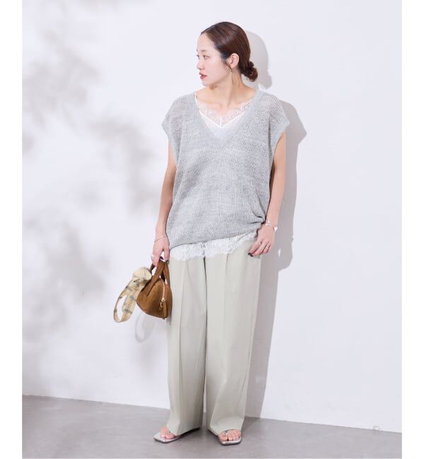 JOURNAL STANDARD「《追加3》【撥水/接触冷感/洗える/UV】リネンナイロンストレッチスラックス」|スラックス|